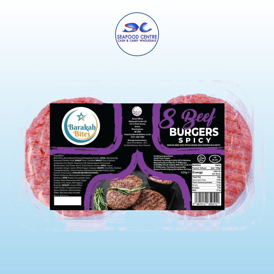 BEEF BURGERS SPICY