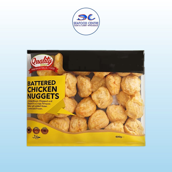 Quality Bites Battered Chicken Nuggets 600g